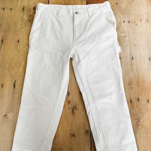 Pacsun Colour Range Carpenter Jeans Pants White M Waist 36 Recycled - Picture 6 of 11
